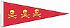 Chirs Condent Red 12"x36" Pennant